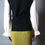 Thumbnail: RON DAVID STUDIO | TOP BLACK WHITE LS KNIT VEST