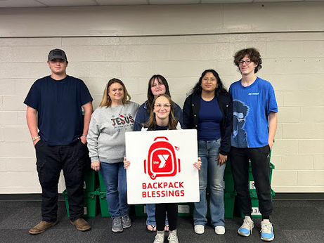 Ridgeland High School FCCLA Gives Back Through Backpack Blessing. 