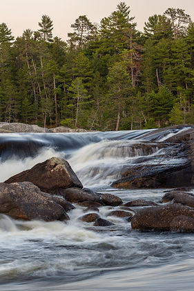 Quetico Provincial Park, Ontario, Canada, Headwaters Wilderness Program, Canoe Trip, Waterfall, Portage, Lake, Forest, Rocks