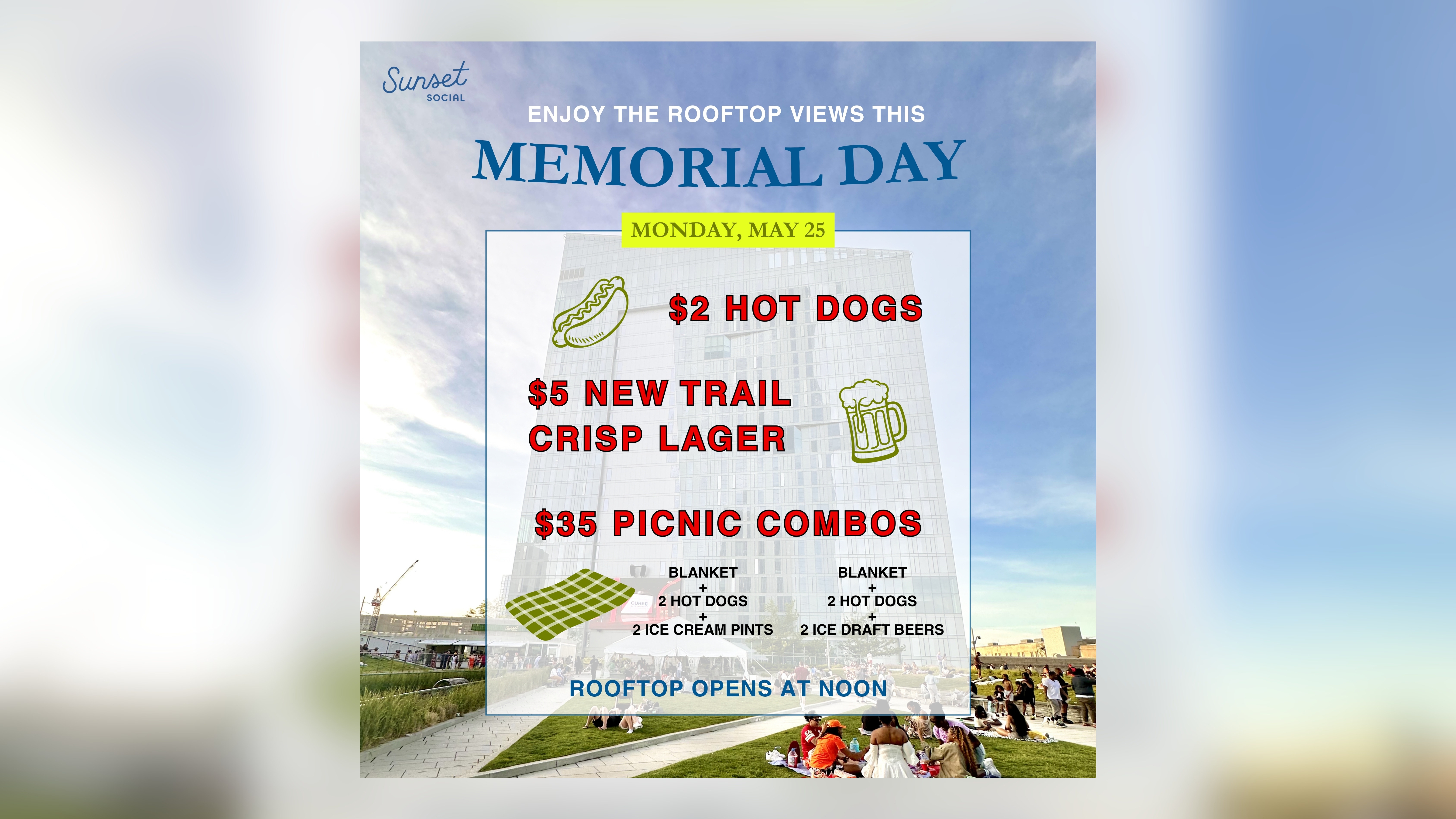 Memorial Day at Sunset Social