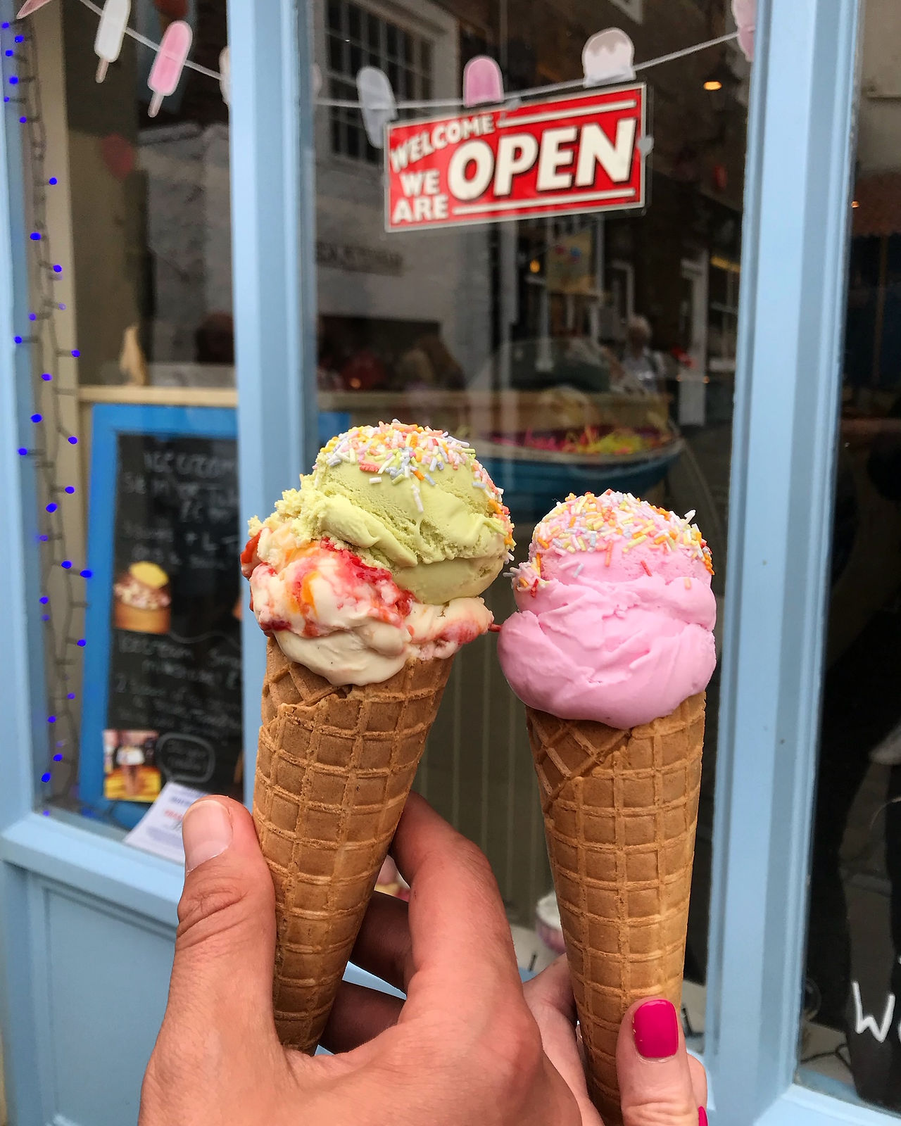 Ice cream in Whitby, Yorkshire