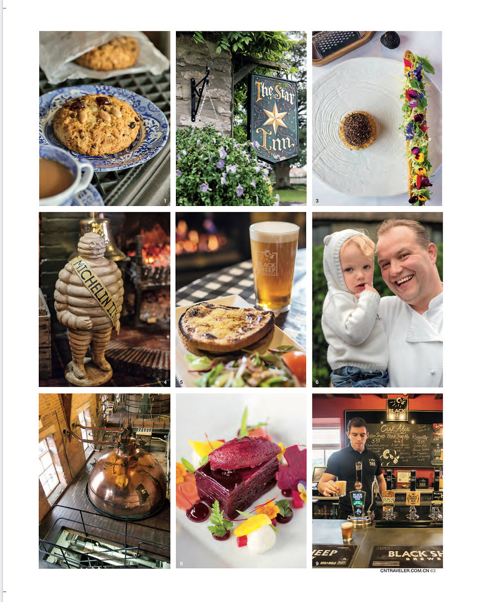 Page of photos from Conde Nast Traveller China