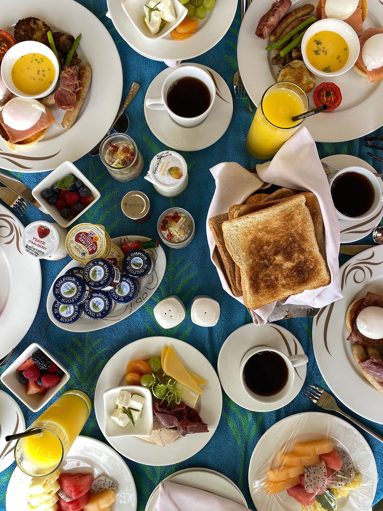 Breakfast at Jumeirah Dar Al Masyaf resort
