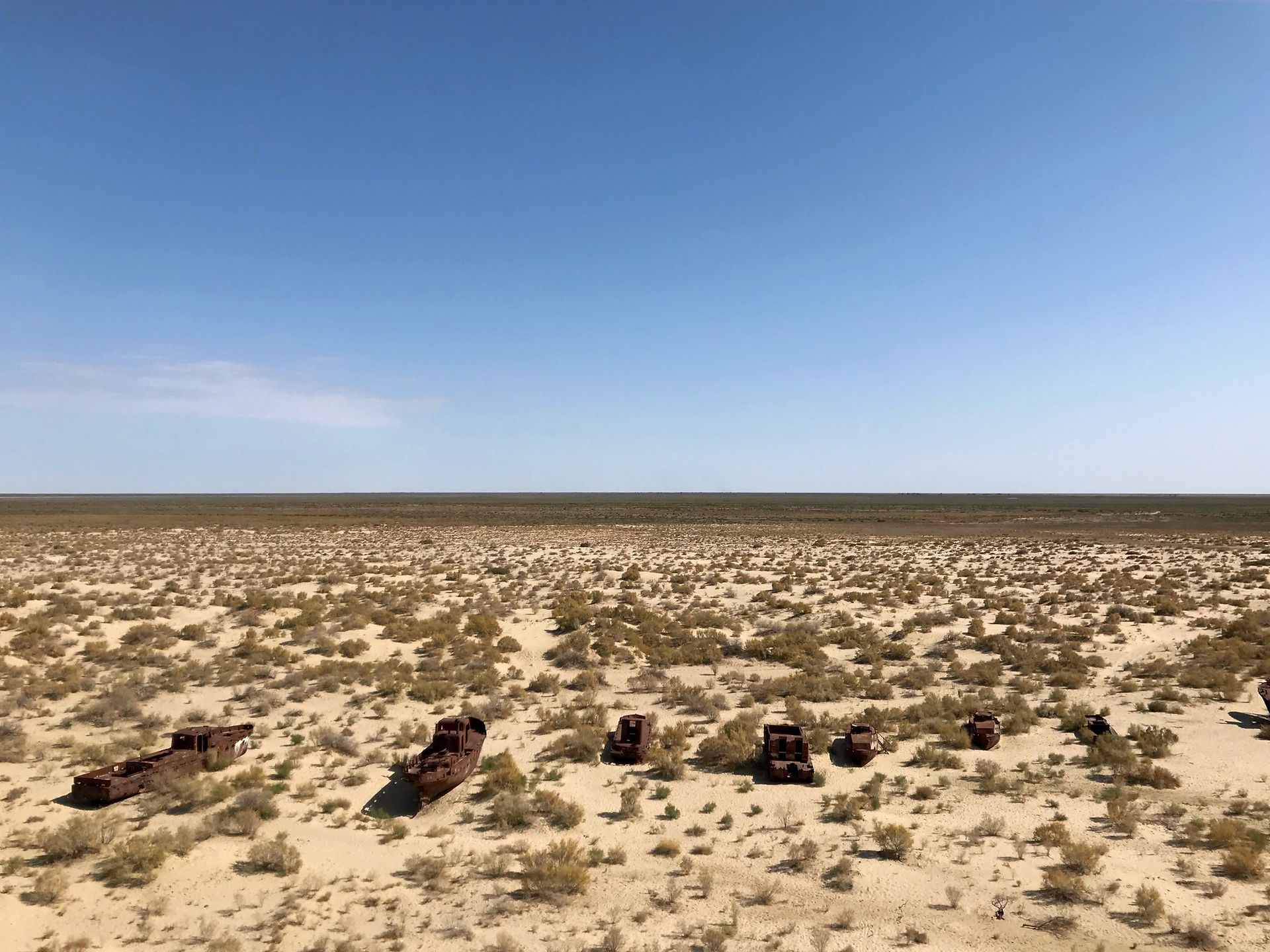 Aral Sea ship graveyard, Moynaq, Uzbekistan
