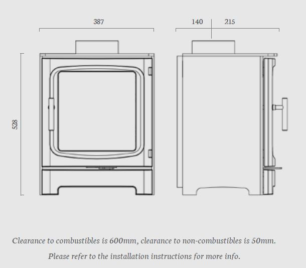 Thumbnail: Capital Fireplaces Woodrow 5kW Eco 2022 Wood Stove