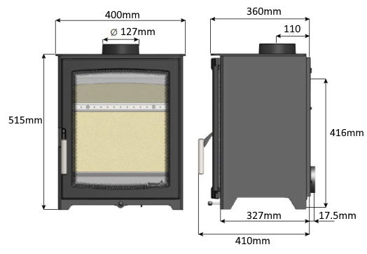 Thumbnail: Hunter Parkray Aspect 4 Wood/Multifuel Stove