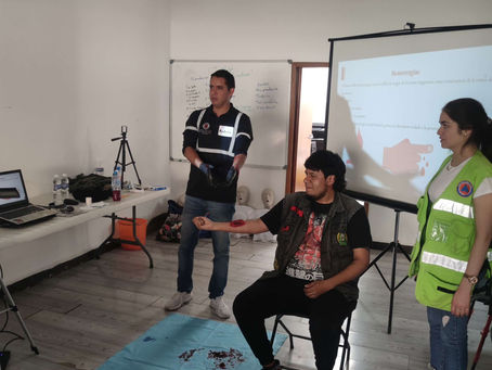 Personal de la Subsecretaría de Protección Civil y Gestión de Riesgos impartió capacitación en primeros auxilios