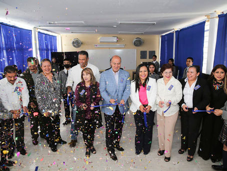 Inauguró Natividad Castrejón aula de cómputo en Secundaria "Nezahualcóyotl" de Tlahuelilpan