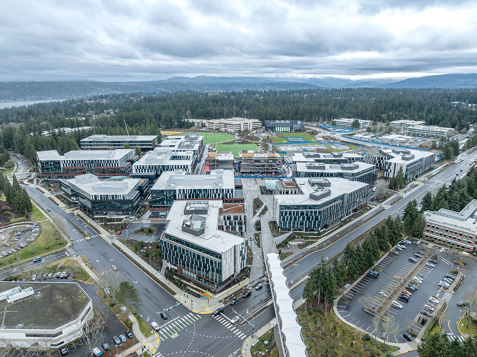 Microsoft campus symboliseert transformatie en focus op Azure AI