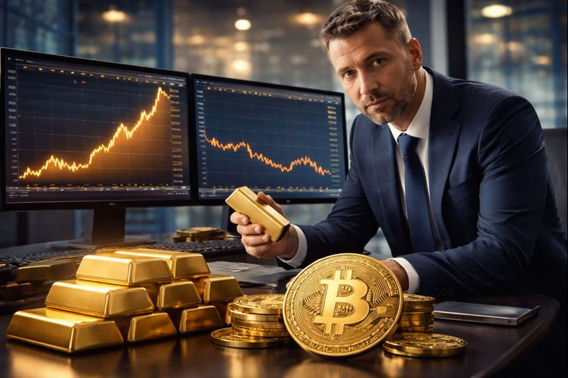 Waarom goud blijft knallen terwijl Bitcoin stilstaat