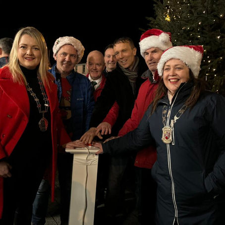 Turning on Castlebar Christmas Lights 2024
