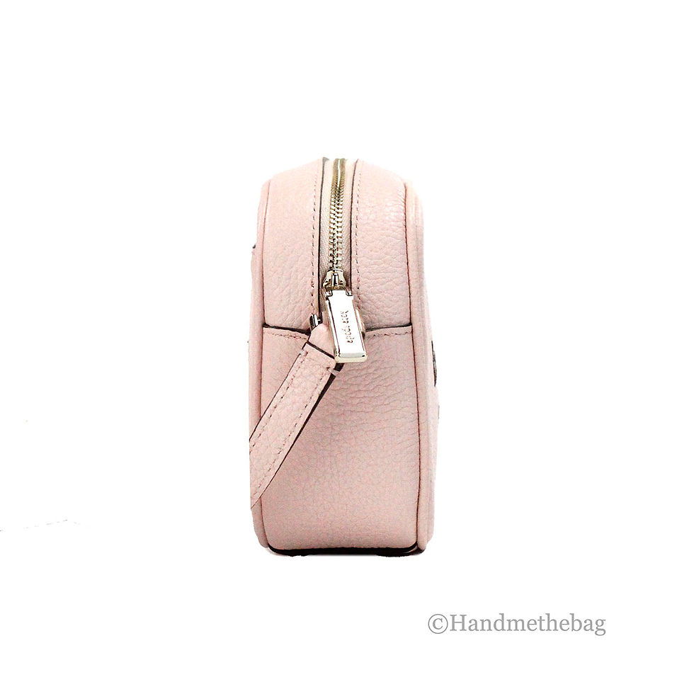 Thumbnail: Kate Spade Mini Pink Embossed Leather Glitter Camera Bag