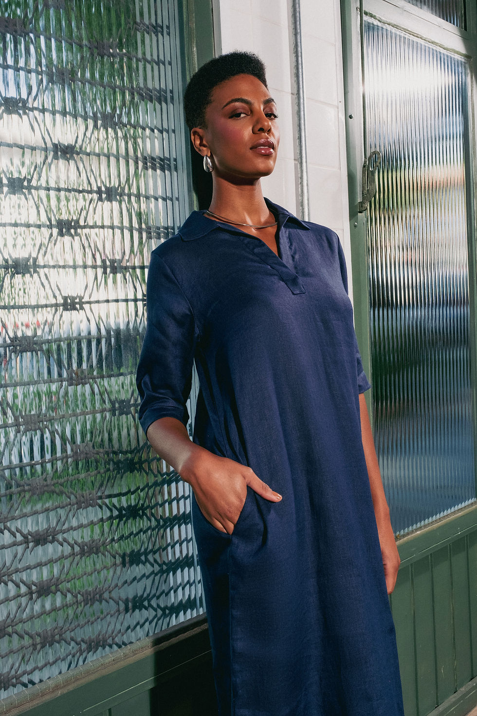 Miniatura: Vestido-Camisa em Linho