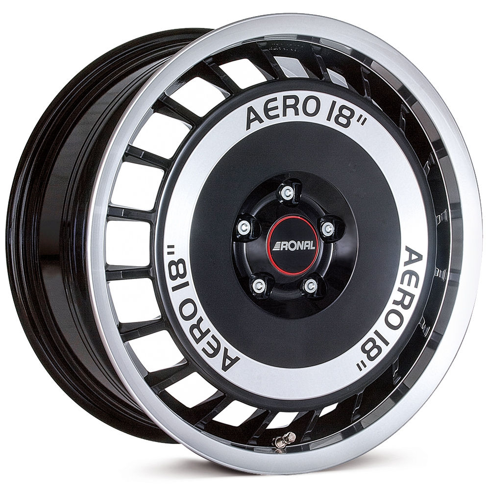 Ronal R50 AERO Black 18 Inch 8J 50 Offset 5x120 65.1mm 800Kg