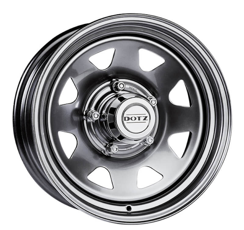 Dotz Dakar Silver 15 Inch 7J 12 Offset 6x139.7 110mm 925Kg