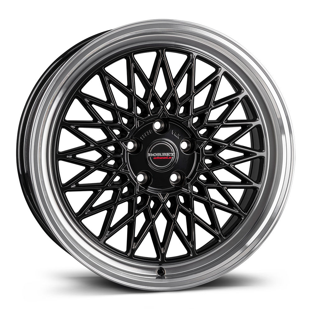 Borbet B Black 17 Inch 7J 25 Offset 4x100 64mm 625Kg