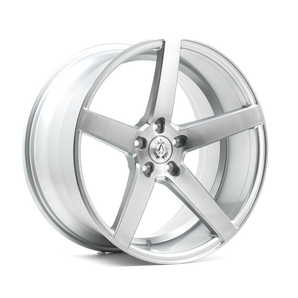 AXE EX18 GLOSS SILVER & POLISHED 20 Inch 10.5J 42 Offset 5x118 73.1mm 850Kg