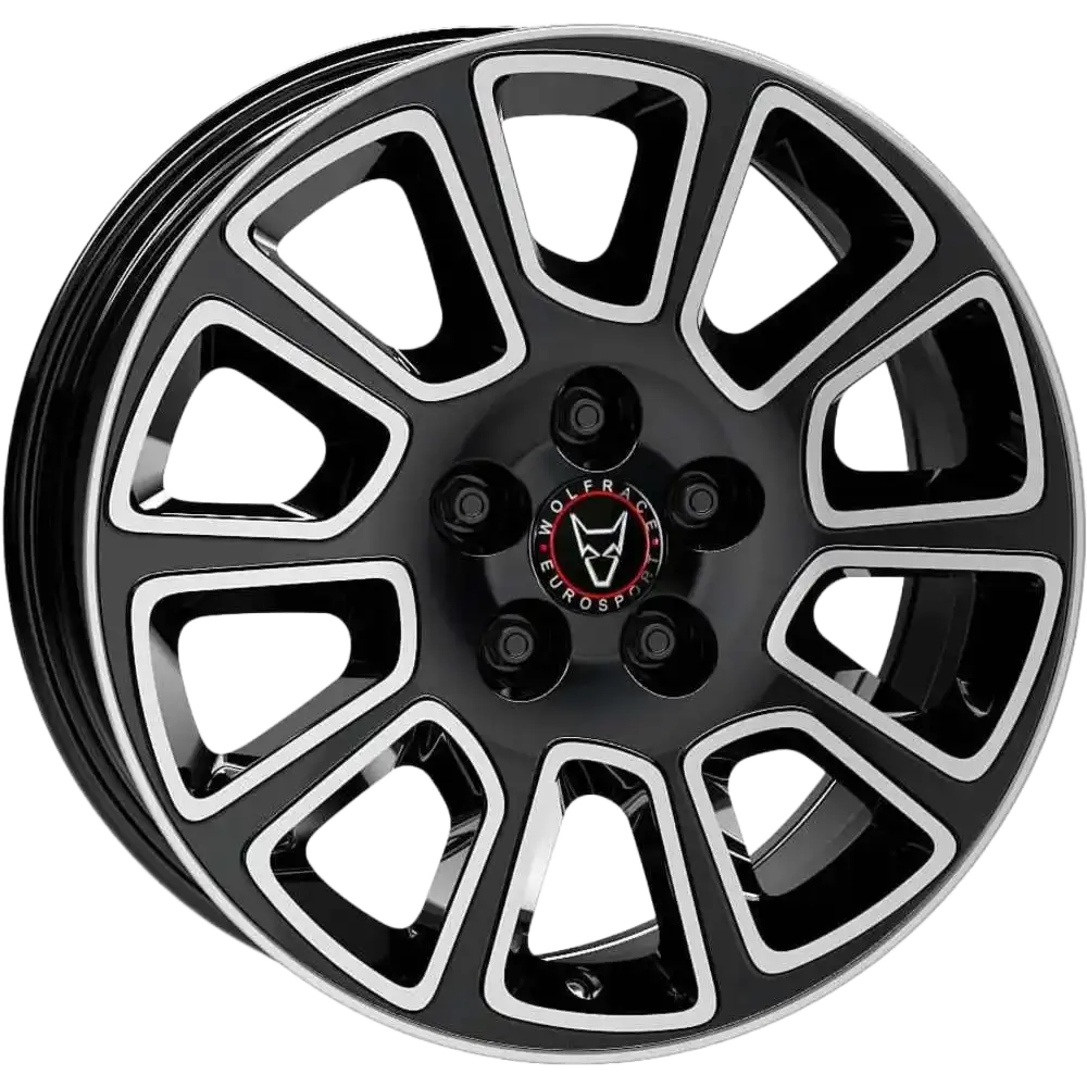 Wolfrace Eurosport TUV Transporter 2 Diamond Black 7.5x18 52 5x130 78.1mm 1250Kg