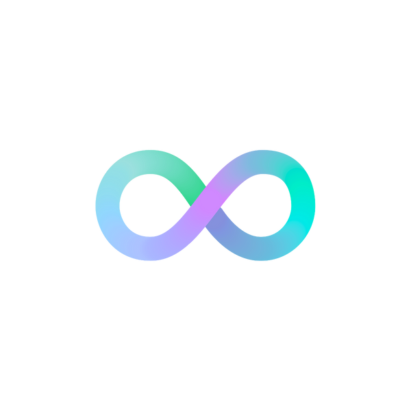 Neurodiversity infinity symbol with heart, representing support for neurodivergent individuals.