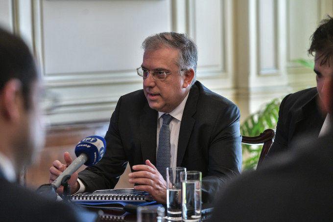 Ο εποπτεύον της ΑΜΚΕ «Μάτι Ξαναζώ» υπουργός Εσωτερικών Τάκης Θεοδωρικάκος. (EUROKINISSI/ΤΑΤΙΑΝΑ ΜΠΟΛΑΡΗ)