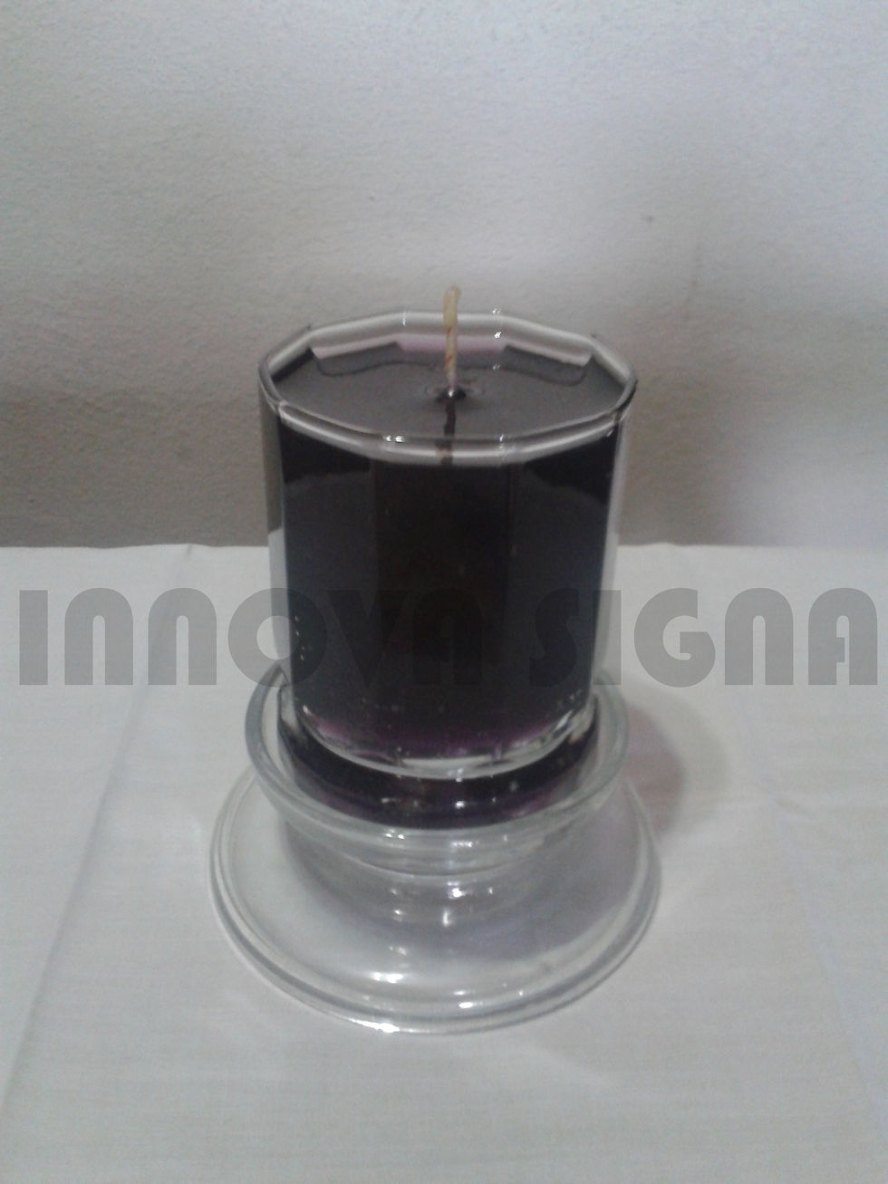 Miniatura: Velones de Parafina en Gel Morado