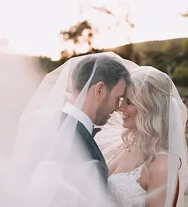 Perth bride Alex with a romantic half-up bridal hairstyle created by Ahead of Style Hair Artistry