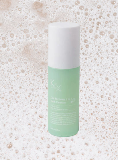 KrX Cica Recovery Skin Cleanser-Korean clinical skincare for Rosacea. Available at Silhouette Beauty & Skincare.