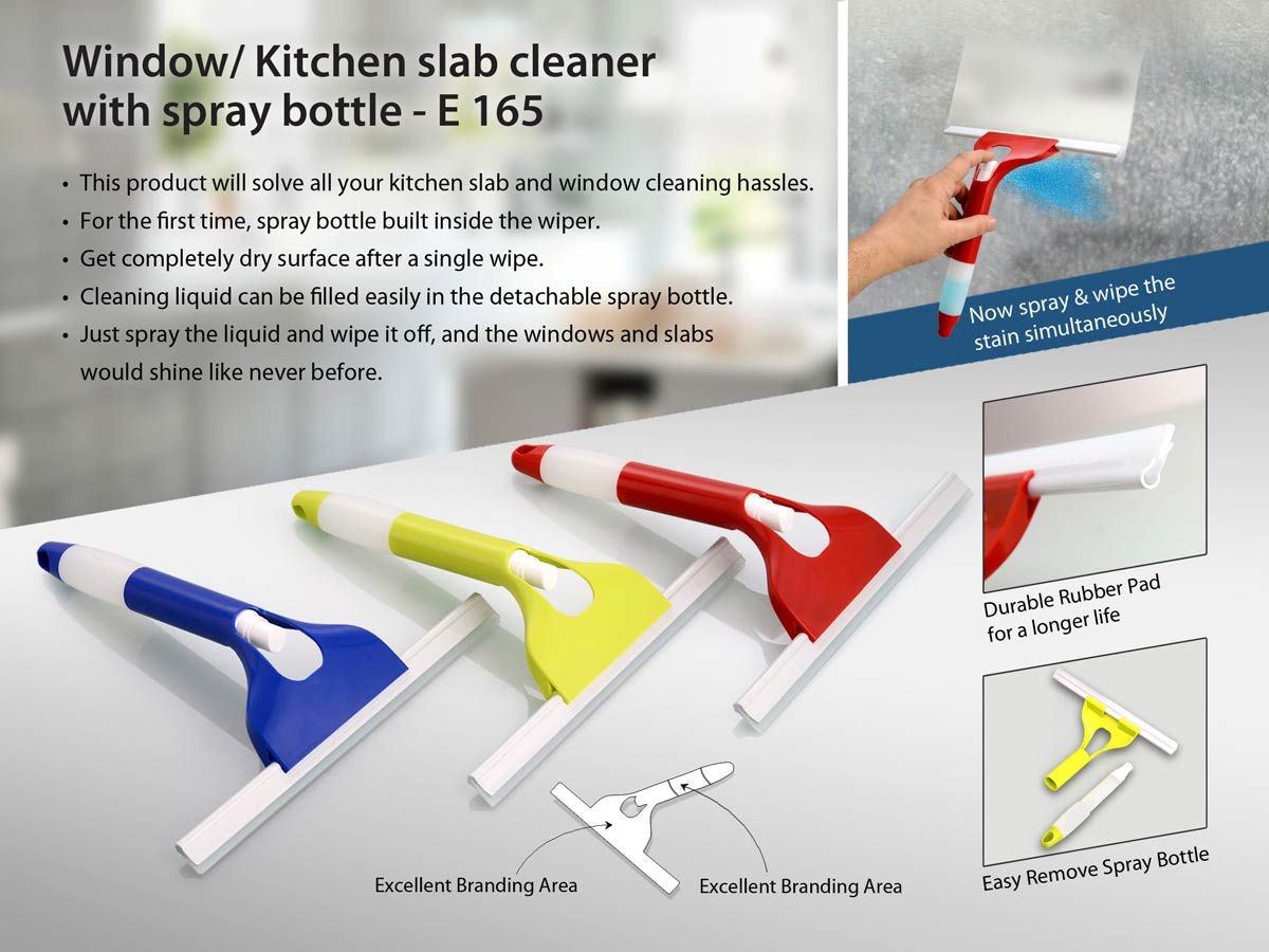 Window/ Kitchen slab cleaner with spray bottle E-165