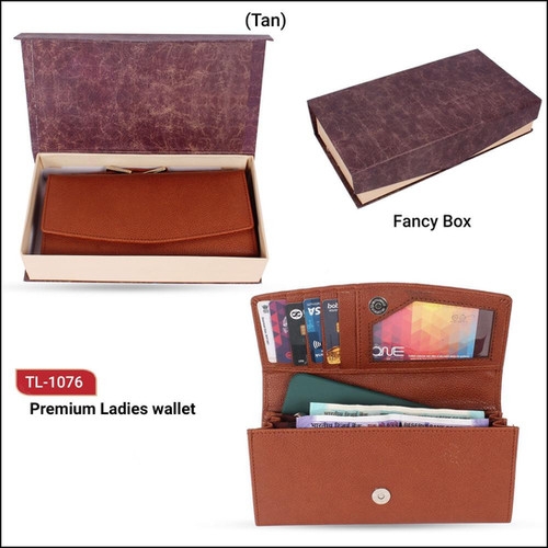 3399~Vegan Leather Wallet With Chain Detail