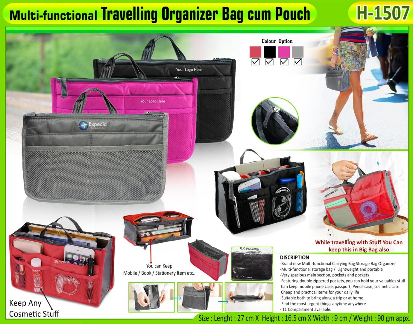 Multifunction Traveling Organizer Bag Cum Pouch CI-H-1507