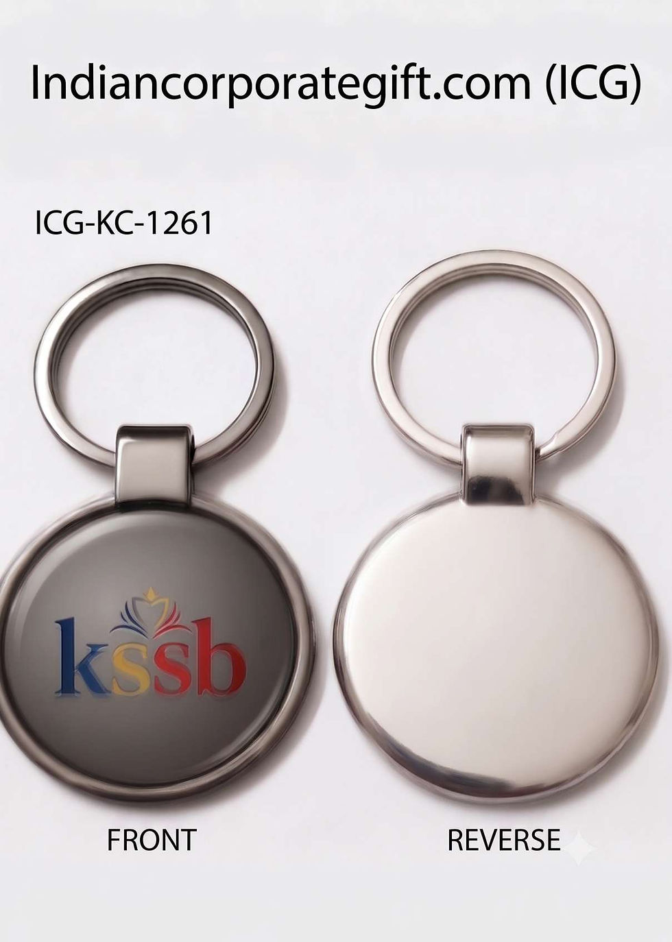 Premium Round Metallic Keychain ICG-KC-1CG261 Manufactured at Hyderabad by ICG