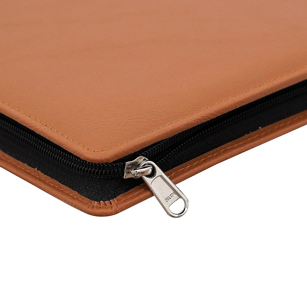 Thumbnail: Vegan leather PU Leather Multipurpose 20 File Sleeve to Store A4 Professional
