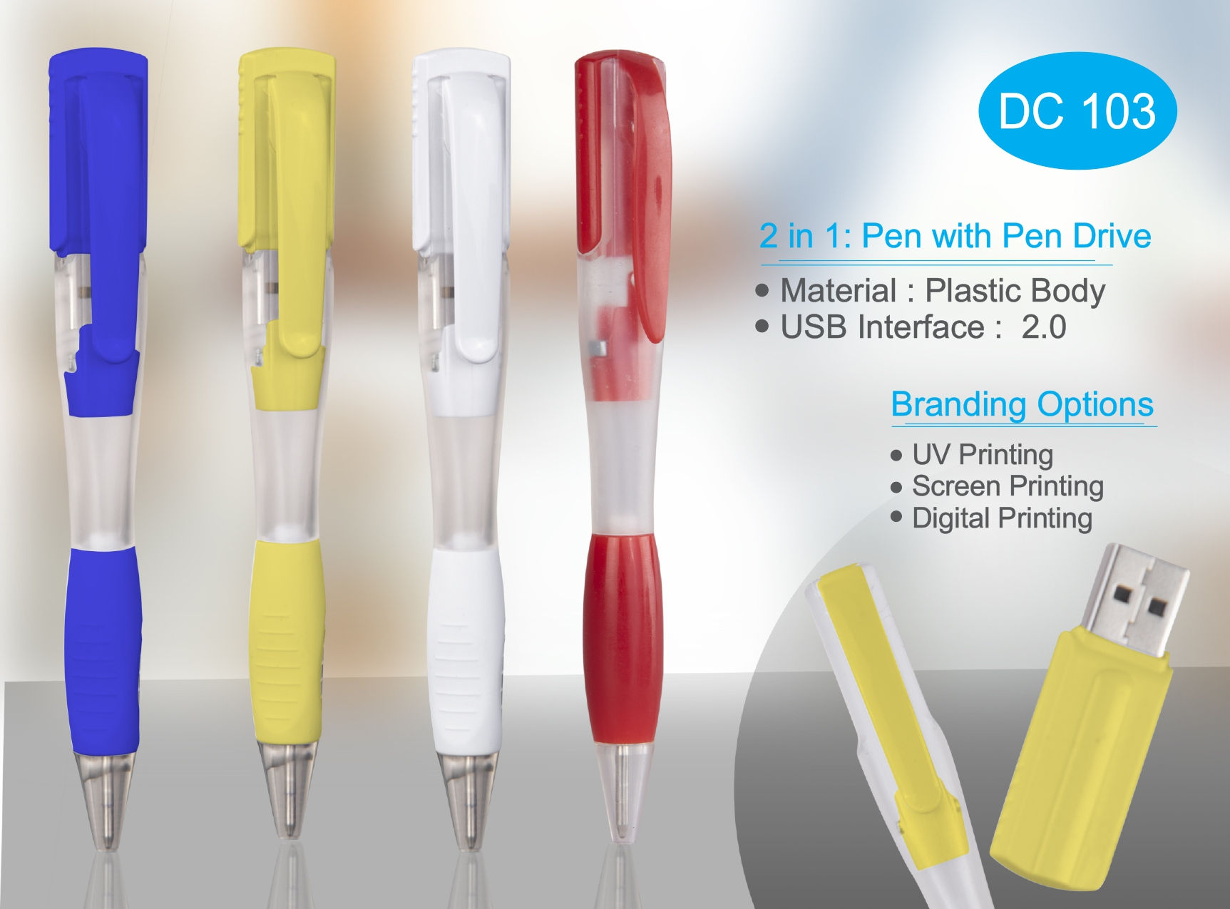 2 in 1: Pen with Pen Drive DC-103