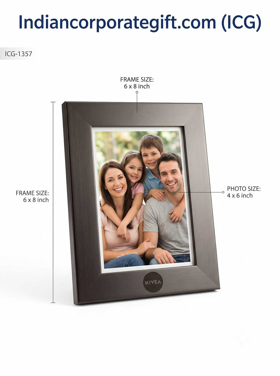 Metallic Finsh Desk Photo Frame ICG-1357 Manufacturers in Hyderabad - by ICG