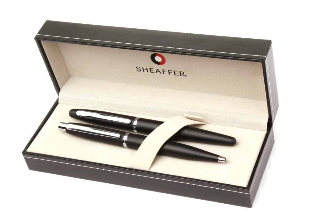Sheaffer Vfm Matt Black Fountain and Ballpoint Pen Set CI-S-53