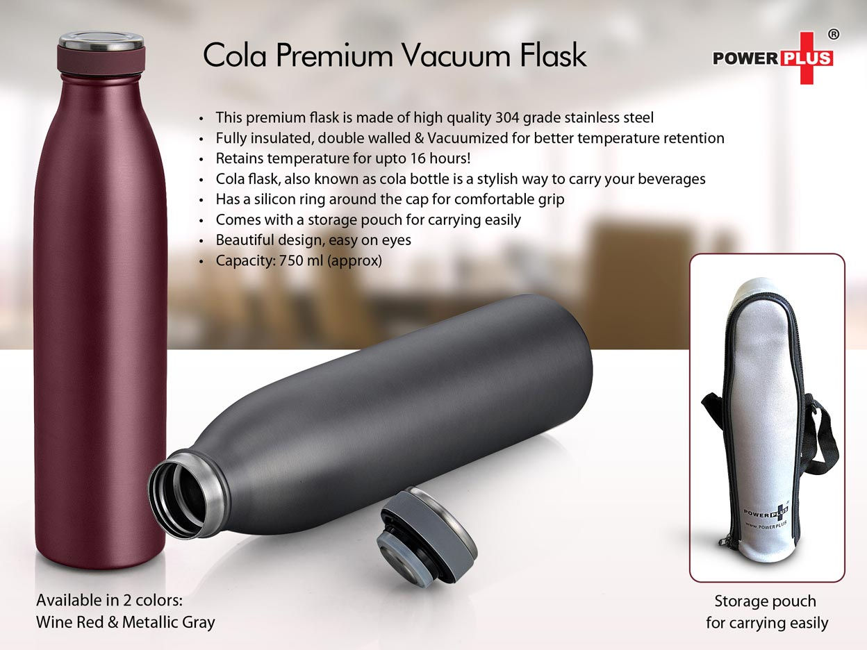 Cola Premium Vacuum Flask (750ml) (Storage pouch included) H-108
