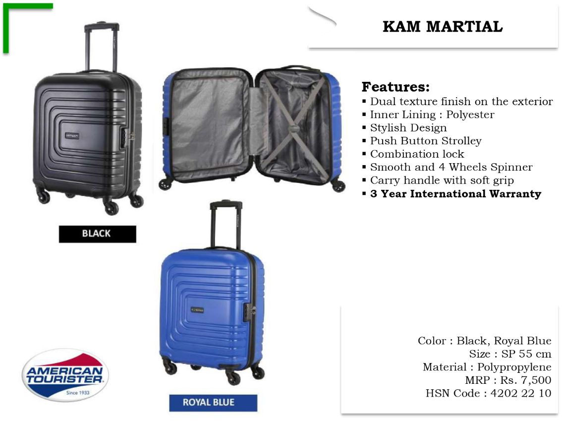 American Tourister Kam Martial Cabin Luggage