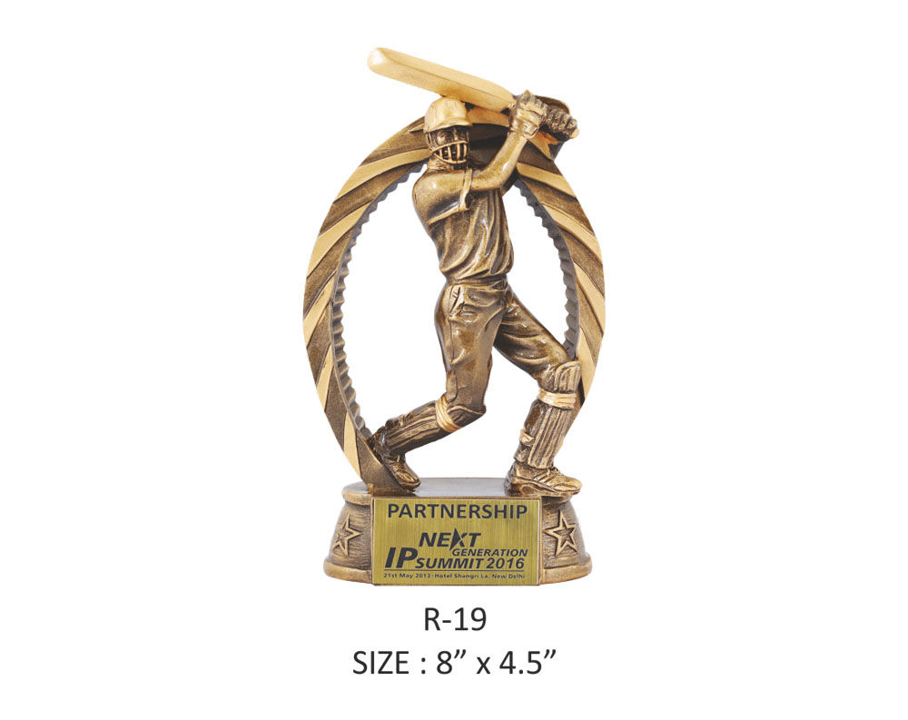 Cricket Sports Trophy for Best Batsman R-19