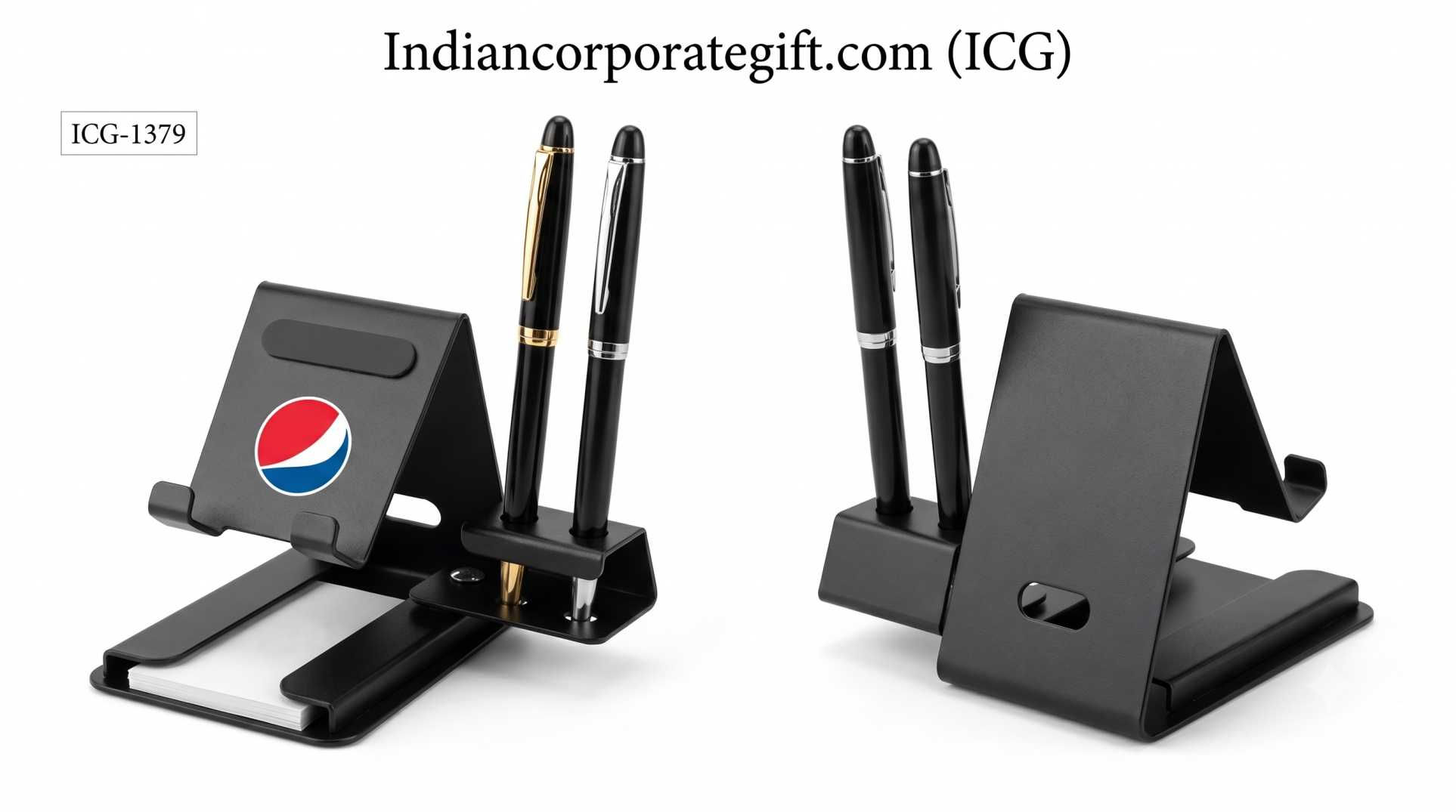 Multi-Functional Metal Mobile Stand with Dual Pen ICG-1379 at Best Price by ICG