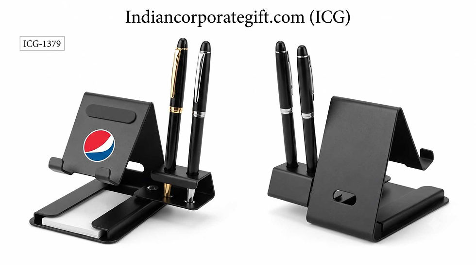 Multi-Functional Metal Mobile Stand with Dual Pen ICG-1379 at Best Price by ICG