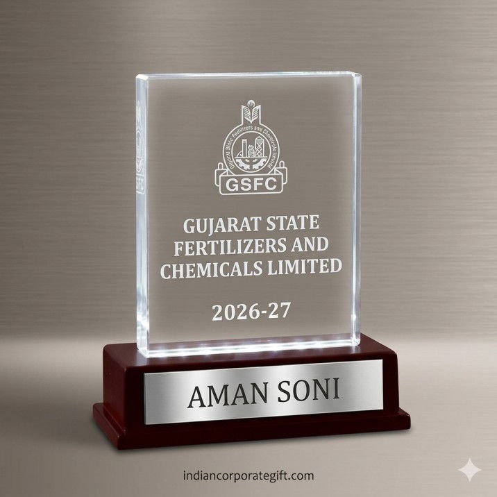 Premium GSFC Corporate Excellence Crystal Trophy