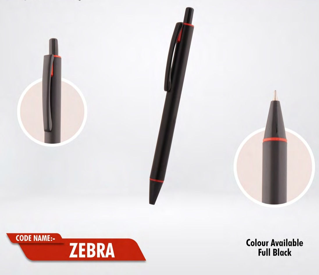 Metal Pen M zebra