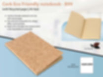 Cork Eco Friendly notebook with Recycled pages B-99