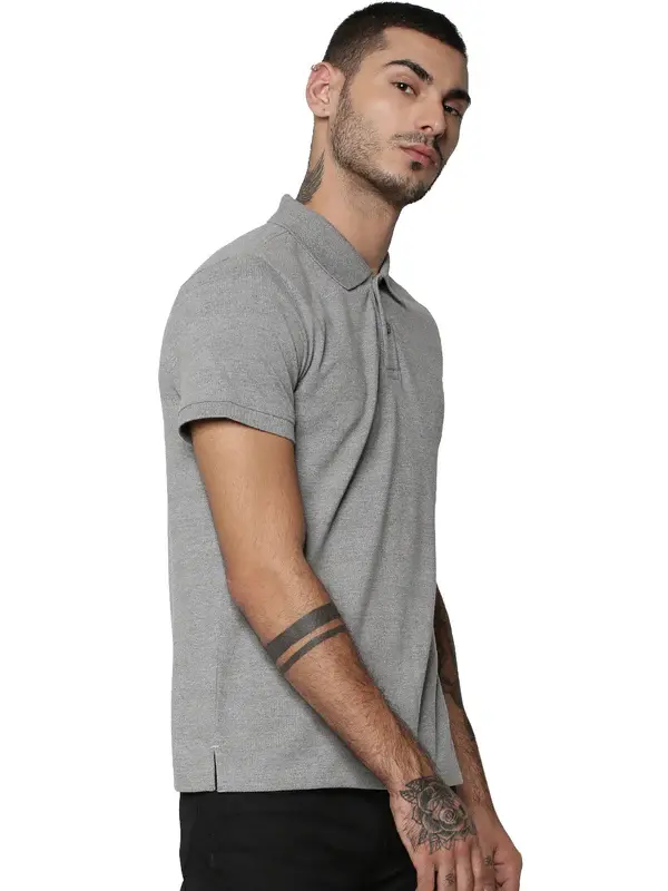 Miniaturbild: Jack&Jones Solid Plain Polo - Charcoal Gray