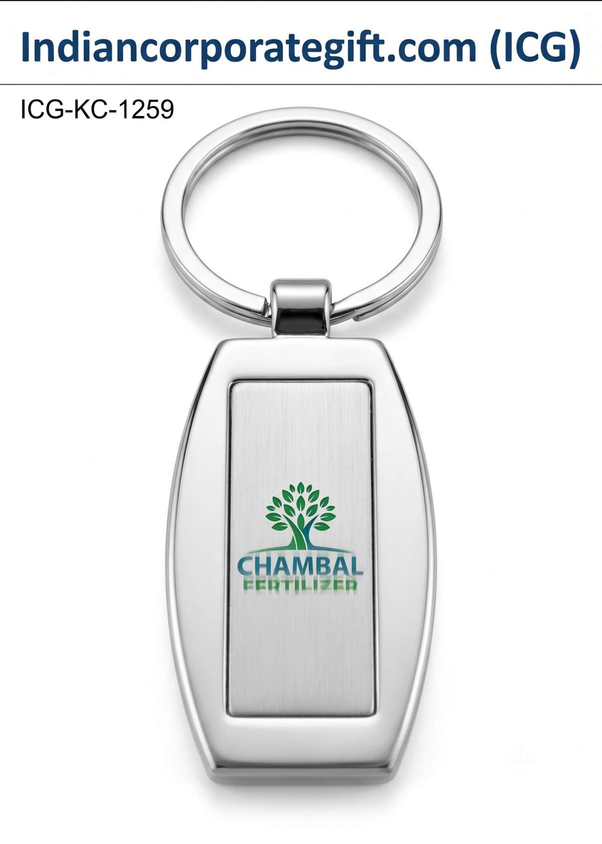 Premium Barrel Metal Keychain ICG-KC-1259 Manufactured by ICG at Gurugram, India