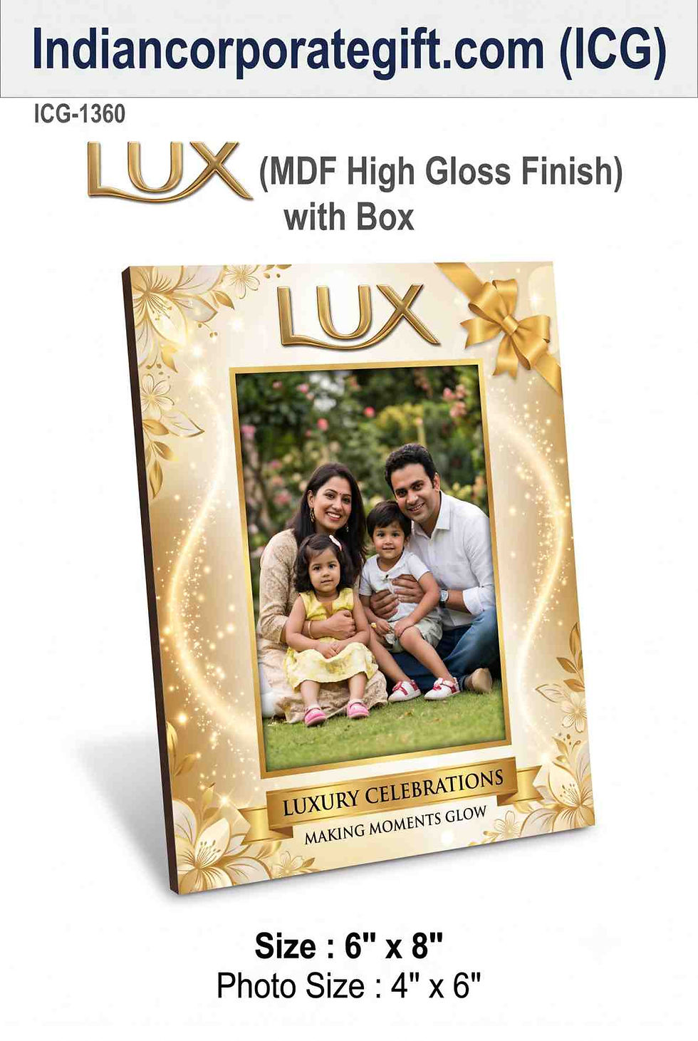High Gloss MDF Photo Frame ICG-1360 Wholesale - by Indian Corporate Gift (ICG)