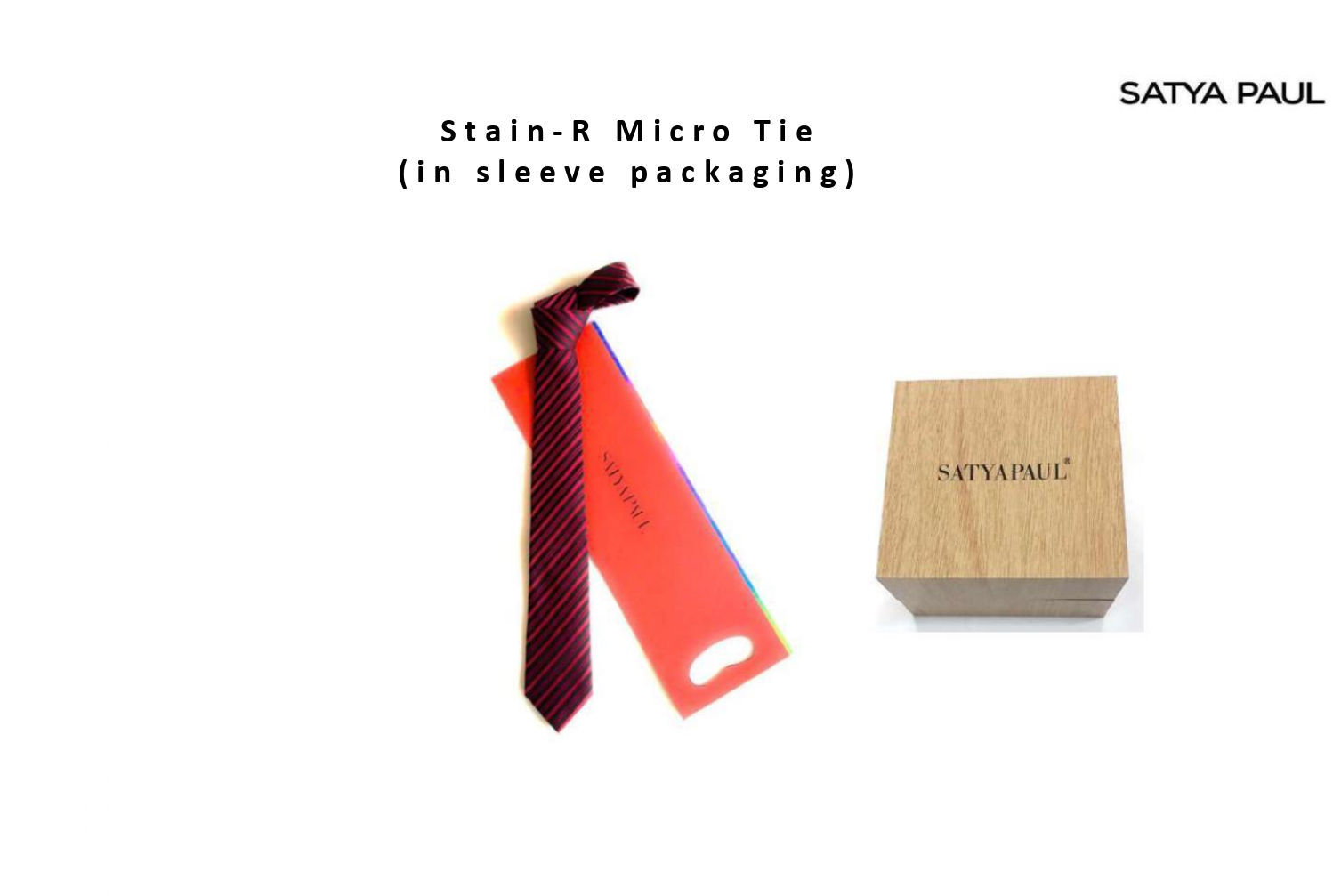 SATYA PAUL Micro Stain Resistant Tie