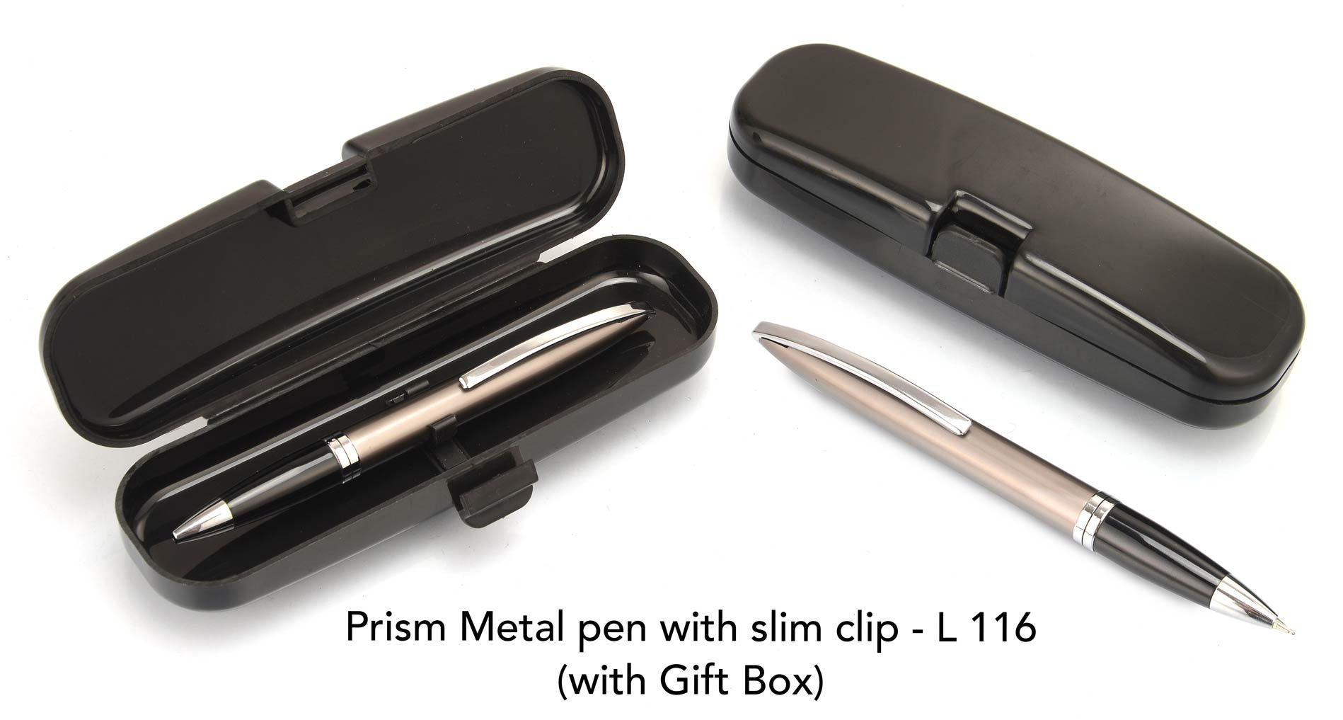 Prism Metal pen with slim clip L-116