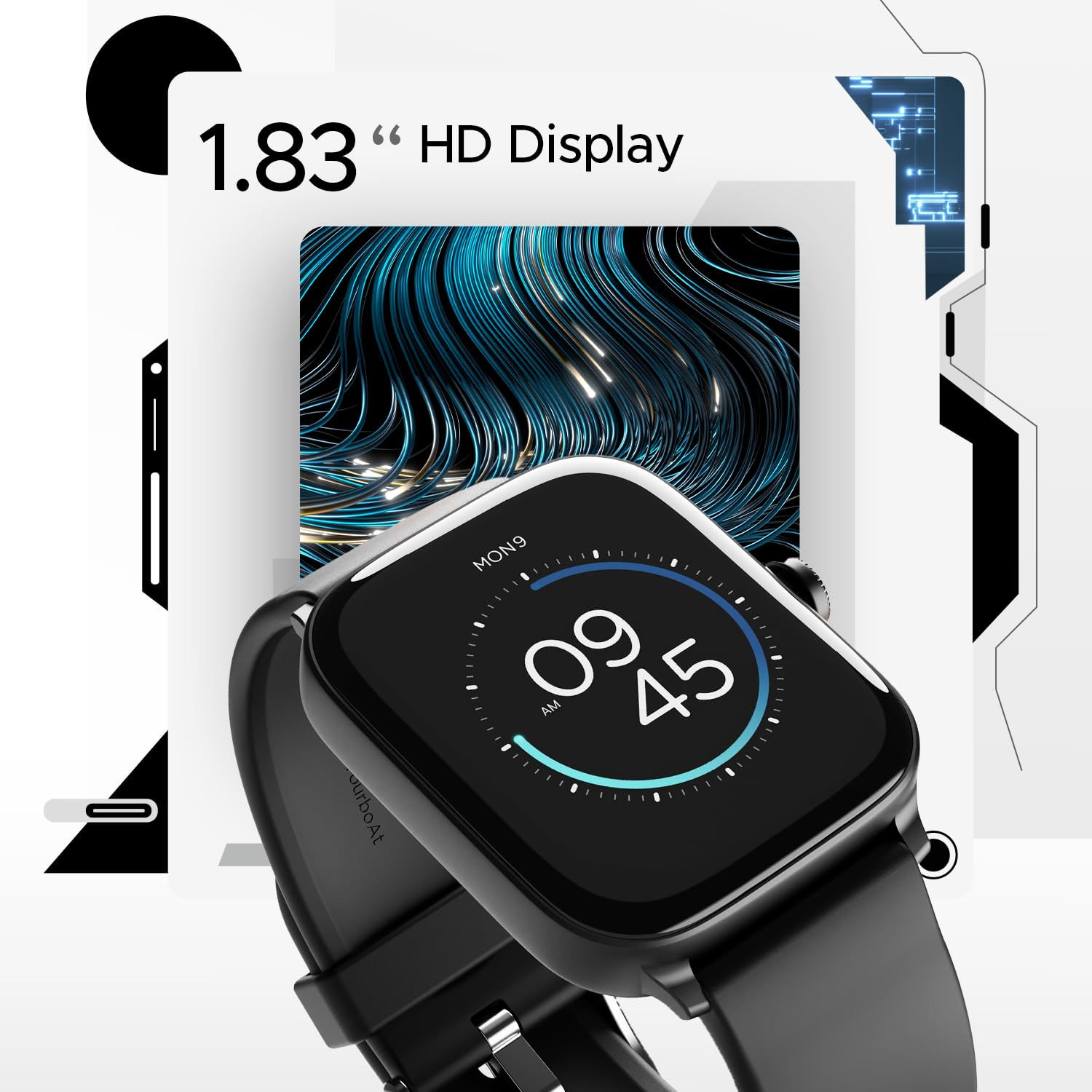 boAt Ultima Call Smart Watch with 1.83" HD Display,Advanced BT Calling,DIY Watch