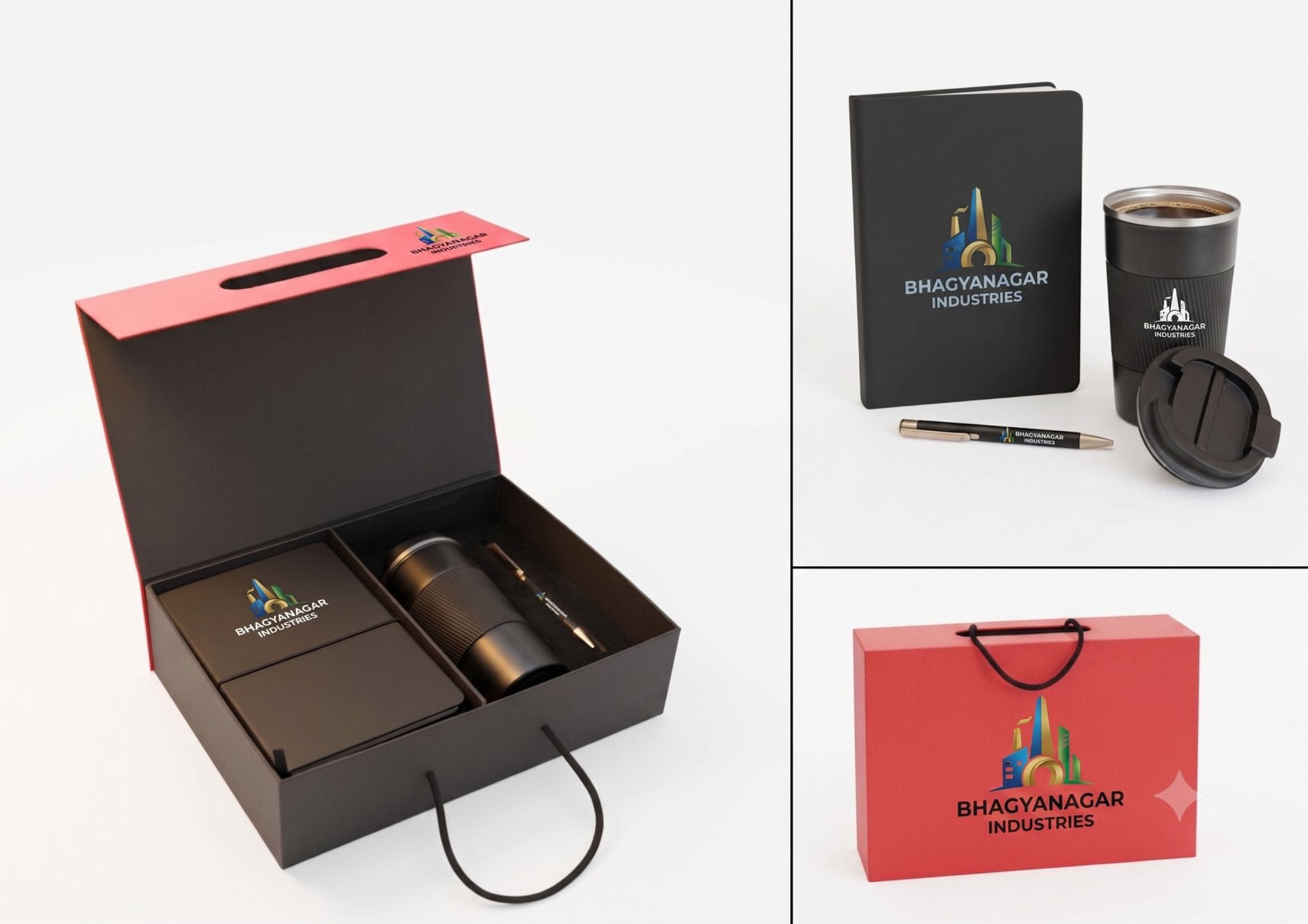 Black Red Executive Gift Set CI IMP 1171 by Indian Corporate Gift ICG